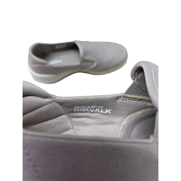 Skechers Go Walk Yoga Max Taupe Color Sneakers Women’s Size 9 - Picture 4 of 7